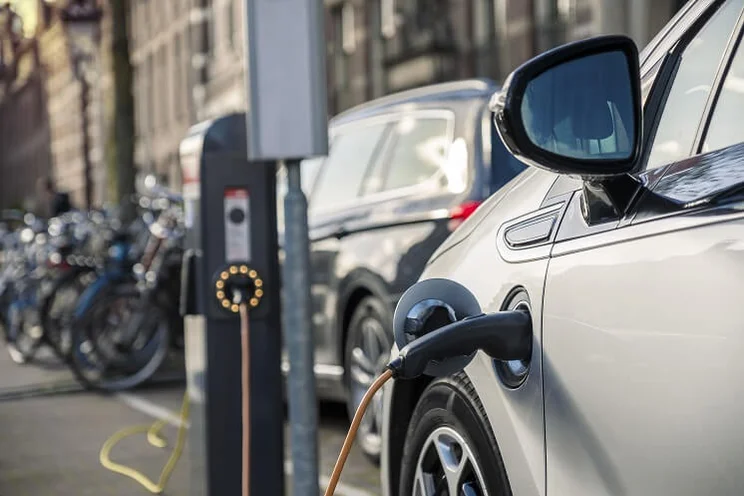 An electric vehicle charging