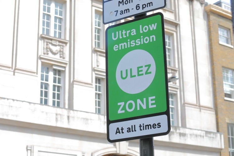 ultra low emission zone sign