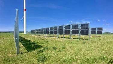 Bifacial solar installation