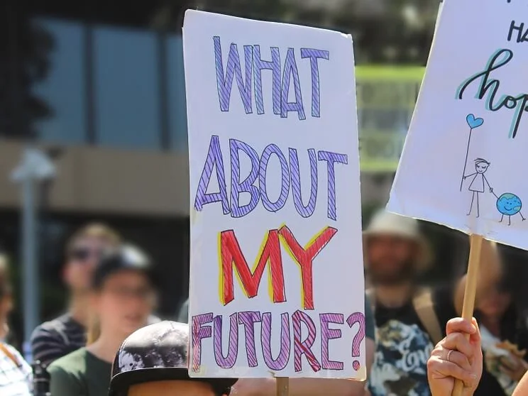 Climate change protest
